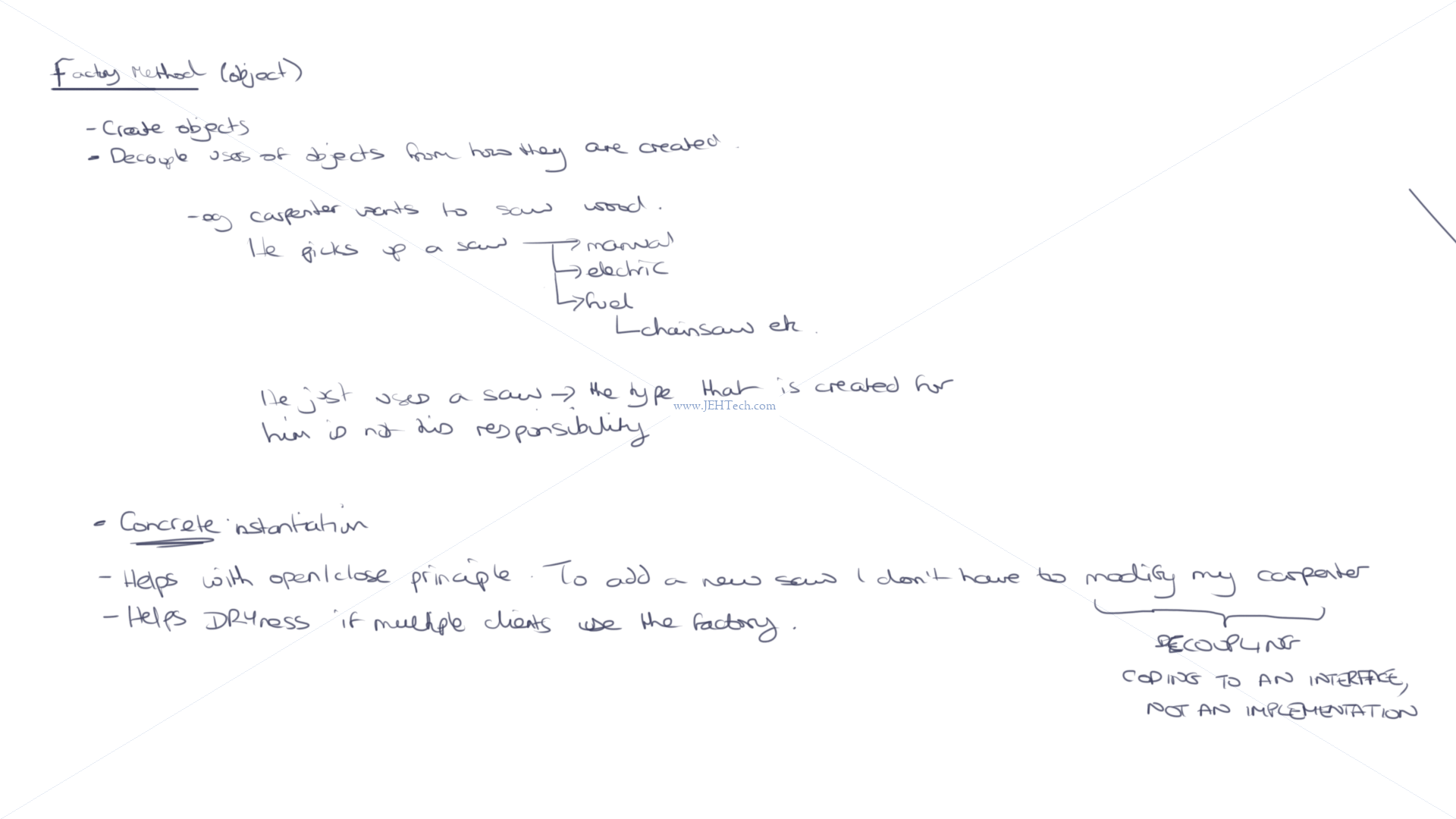 Factory method notes pg 1